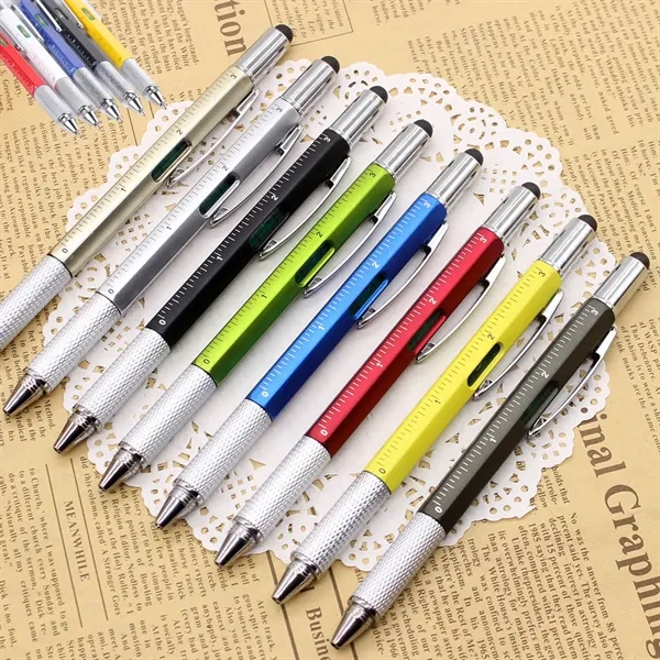 6 in 1 Malfunction Metal Ballpoint Pen - 6 in 1 Malfunction Metal Ballpoint Pen - Image 1 of 1