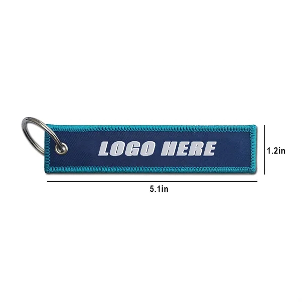 Double Sides Custom Embroidery Keychain - Double Sides Custom Embroidery Keychain - Image 1 of 1
