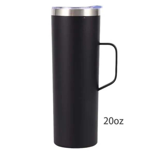 Stainless Steel Insulated Coffee Mug with Handle - Stainless Steel Insulated Coffee Mug with Handle - Image 1 of 5