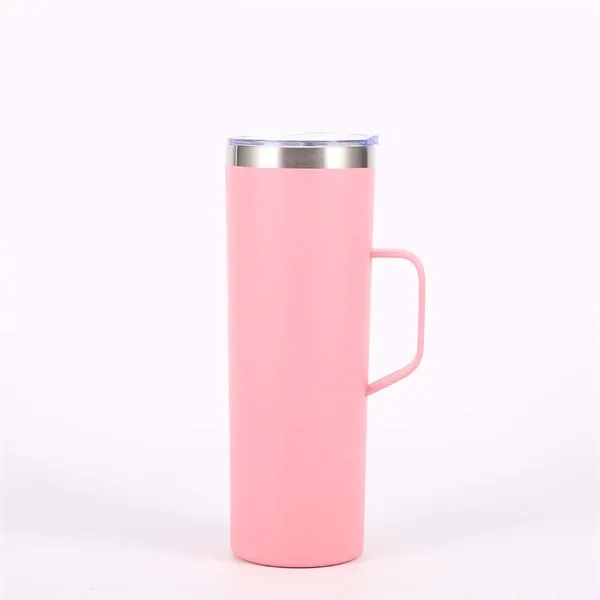 Stainless Steel Insulated Coffee Mug with Handle - Stainless Steel Insulated Coffee Mug with Handle - Image 3 of 5