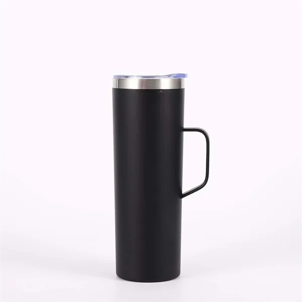 Stainless Steel Insulated Coffee Mug with Handle - Stainless Steel Insulated Coffee Mug with Handle - Image 4 of 5