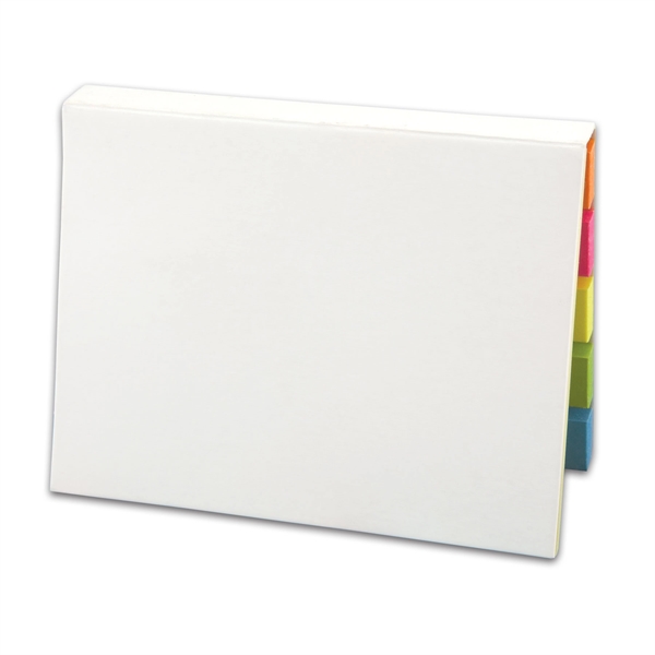 Simplicolor Versa-Pak - 2 Sticky Note Pads And 5 Flag Colors with your logo
