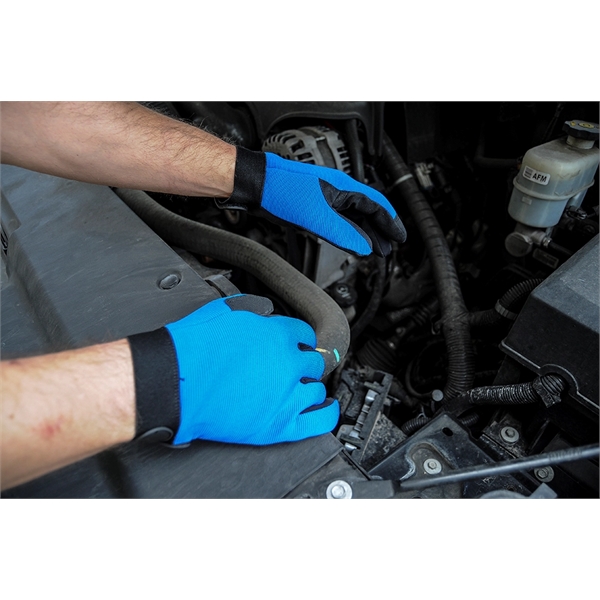 Blue Touchscreen Mechanics Gloves - Blue Touchscreen Mechanics Gloves - Image 1 of 5