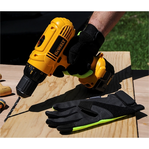 Hi-Viz Touchscreen Mechanics Gloves - Hi-Viz Touchscreen Mechanics Gloves - Image 1 of 7