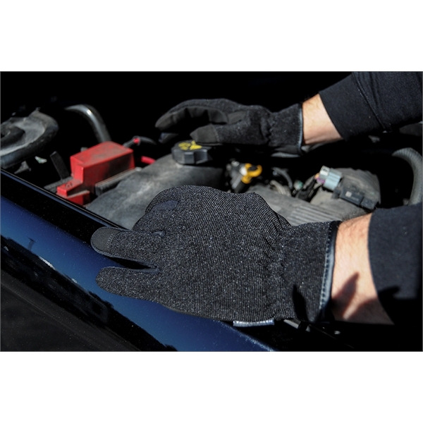 Black Slip On Touchscreen Mechanics Gloves - Black Slip On Touchscreen Mechanics Gloves - Image 1 of 5