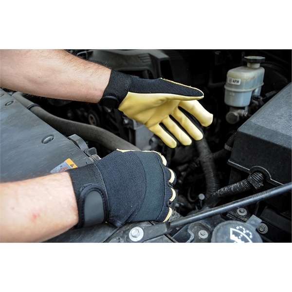 Premium Cowhide Leather Mechanics Gloves - Premium Cowhide Leather Mechanics Gloves - Image 1 of 6