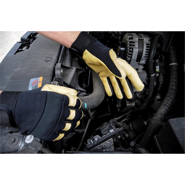 Premium Cowhide Leather Mechanics Gloves - Premium Cowhide Leather Mechanics Gloves - Image 3 of 6