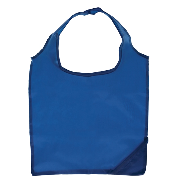 Capri - Foldaway Shopping Tote Bag - 210D Polyester - Capri - Foldaway Shopping Tote Bag - 210D Polyester - Image 6 of 9
