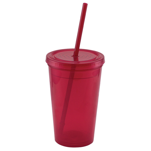 Explore - 16 Oz. Double Wall Tumbler Cup - Explore - 16 Oz. Double Wall Tumbler Cup - Image 1 of 12