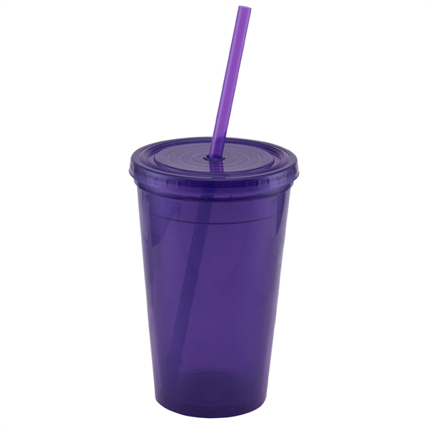 Explore - 16 Oz. Double Wall Tumbler Cup - Explore - 16 Oz. Double Wall Tumbler Cup - Image 5 of 12