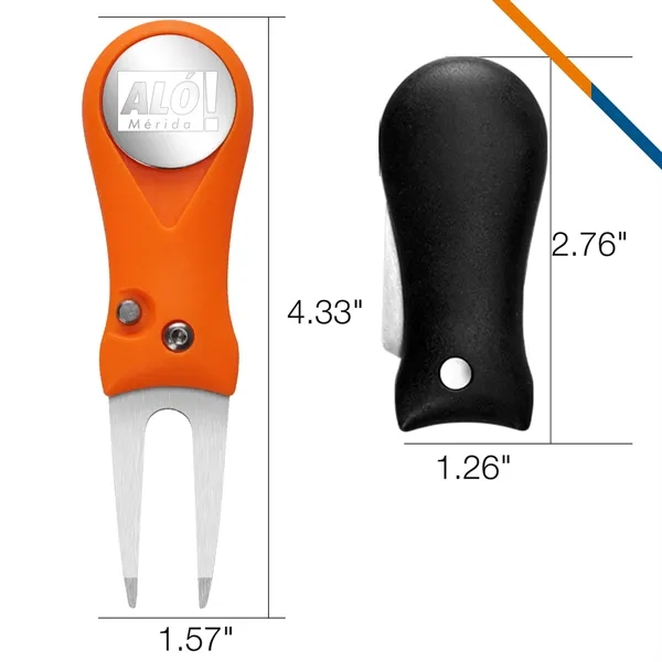 Clifo Ball Marker Golf Divot Tool - Clifo Ball Marker Golf Divot Tool - Image 2 of 9
