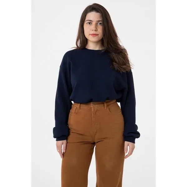 Unisex Heavy Thermal Crew Neck - Unisex Heavy Thermal Crew Neck - Image 8 of 9