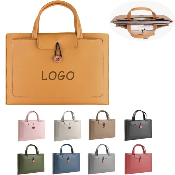 Pu Leather Laptop Bag - Pu Leather Laptop Bag - Image 0 of 4