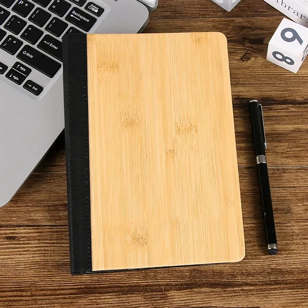 Bamboo Wood Personalized Notebook - Bamboo Wood Personalized Notebook - Image 3 of 3