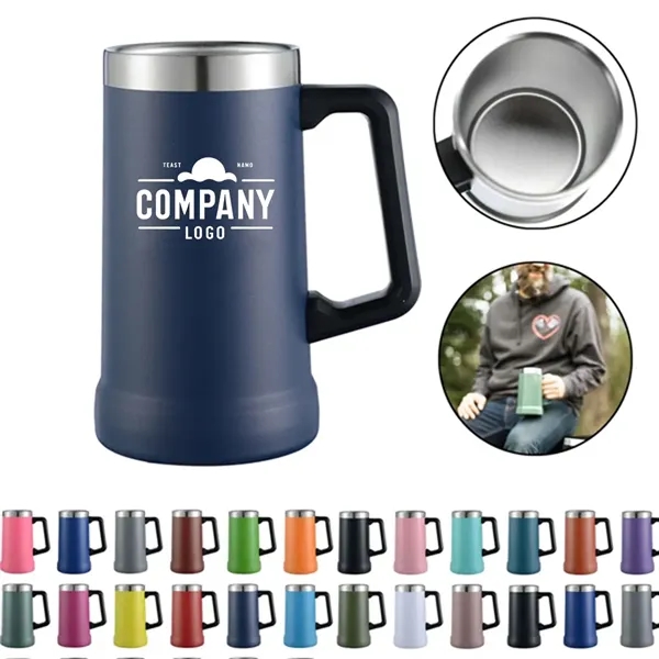 24 Oz Classic Stainless Steel Beer Stan - 24 Oz Classic Stainless Steel Beer Stan - Image 0 of 4