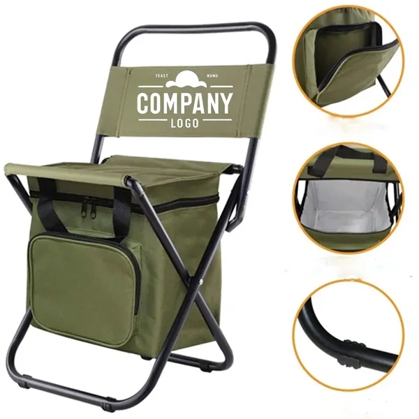 Folding Chair With Cooler Bag Backpack - Folding Chair With Cooler Bag Backpack - Image 0 of 3