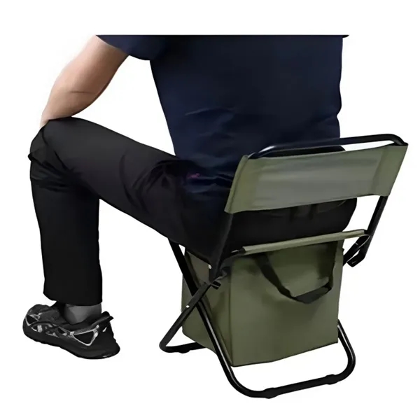 Folding Chair With Cooler Bag Backpack - Folding Chair With Cooler Bag Backpack - Image 3 of 3
