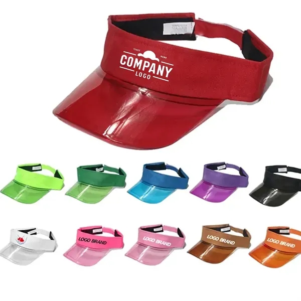 Pvc Solar Transparent Bingo Visor Poker Sun Hat - Pvc Solar Transparent Bingo Visor Poker Sun Hat - Image 0 of 4