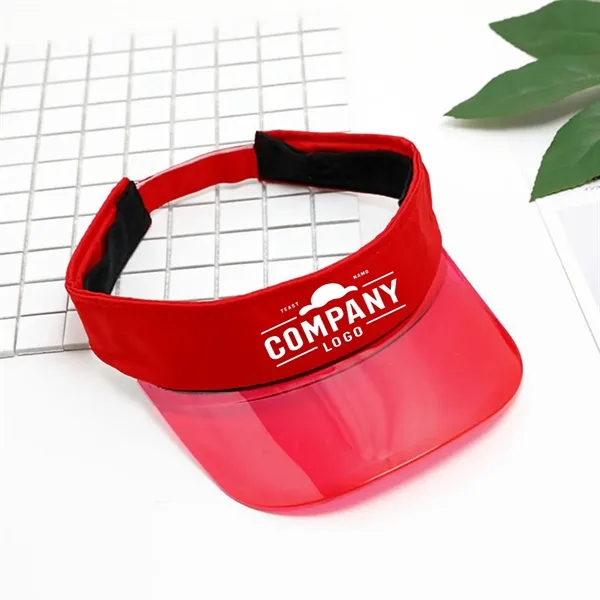 Pvc Solar Transparent Bingo Visor Poker Sun Hat - Pvc Solar Transparent Bingo Visor Poker Sun Hat - Image 2 of 4