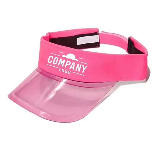 Pvc Solar Transparent Bingo Visor Poker Sun Hat - Pvc Solar Transparent Bingo Visor Poker Sun Hat - Image 3 of 4