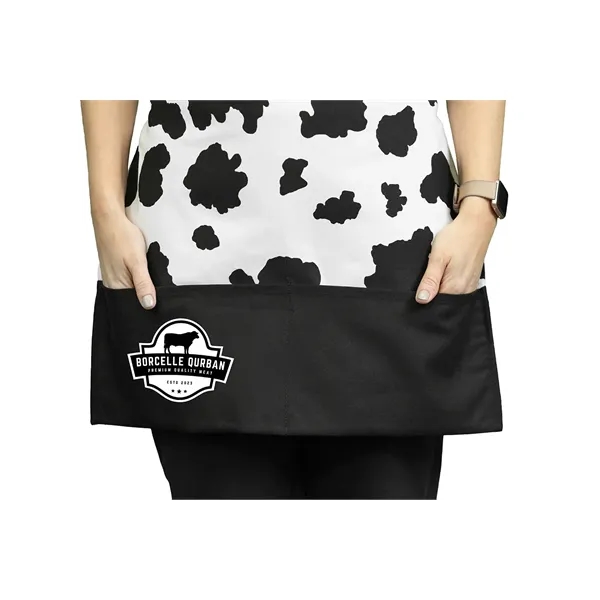 Pouch Pocket Cow Print Apron - Pouch Pocket Cow Print Apron - Image 2 of 3