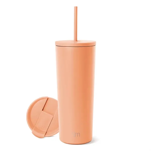 24 oz Simple Modern® Stainless Steel Insulated Straw Tumbler - 24 oz Simple Modern® Stainless Steel Insulated Straw Tumbler - Image 1 of 14