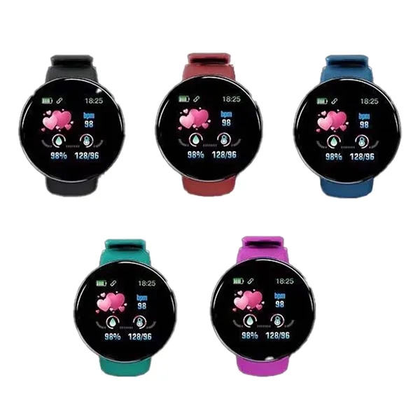 Round Bluetooth Smart Fitness Activity Tracker Watch - Round Bluetooth Smart Fitness Activity Tracker Watch - Image 3 of 3