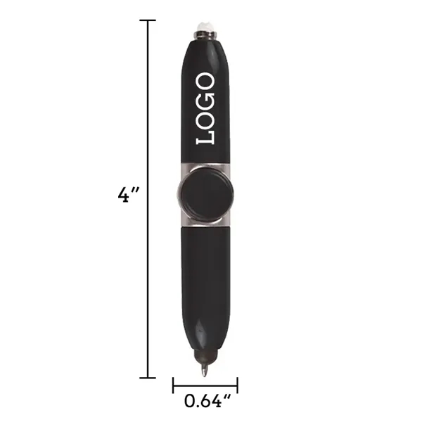 ABS Multifunctional Pressure Relief Led Fidget Spinner Pen - ABS Multifunctional Pressure Relief Led Fidget Spinner Pen - Image 1 of 4