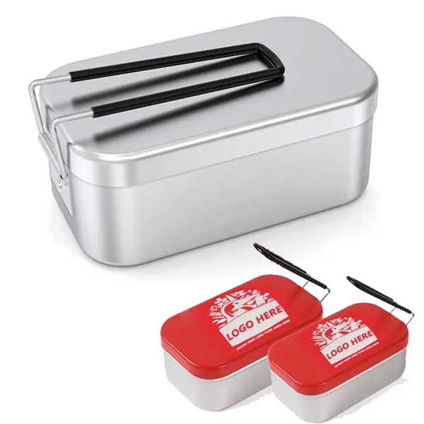 Aluminium Mess Tin lunch box Sustainable Bento-Style Contain - Aluminium Mess Tin lunch box Sustainable Bento-Style Contain - Image 1 of 4