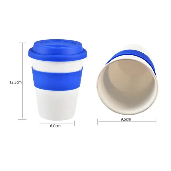 Portable Drinkware Coffee Plastic Cup With Silicone Lid - Portable Drinkware Coffee Plastic Cup With Silicone Lid - Image 4 of 7