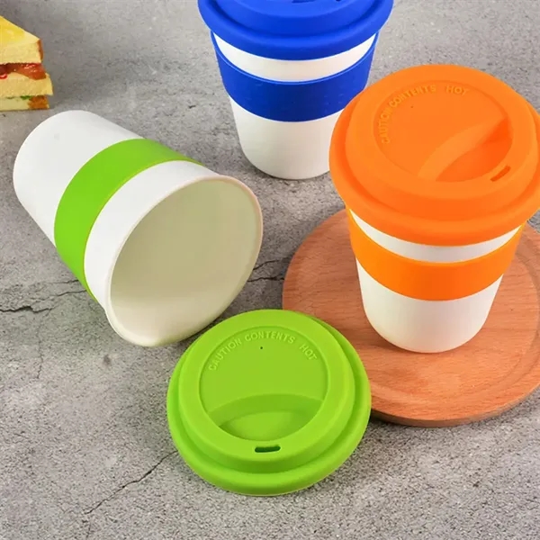 Portable Drinkware Coffee Plastic Cup With Silicone Lid - Portable Drinkware Coffee Plastic Cup With Silicone Lid - Image 6 of 7