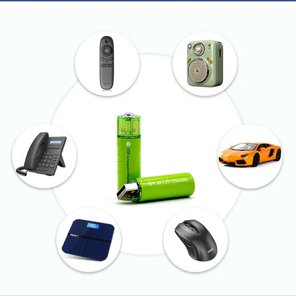 USB Rechargable AA 1500mAh Battery - USB Rechargable AA 1500mAh Battery - Image 1 of 1