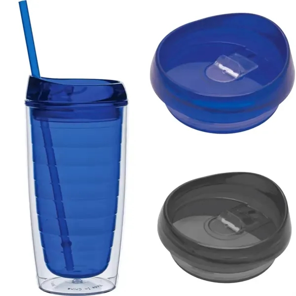 Custom 16oz Double Wall Insulation Cups Tumbler With Lid - Custom 16oz Double Wall Insulation Cups Tumbler With Lid - Image 2 of 18