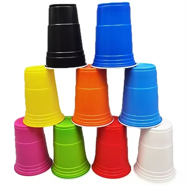 16oz Colorful Disposable Party Plastic Cup - 16oz Colorful Disposable Party Plastic Cup - Image 4 of 5