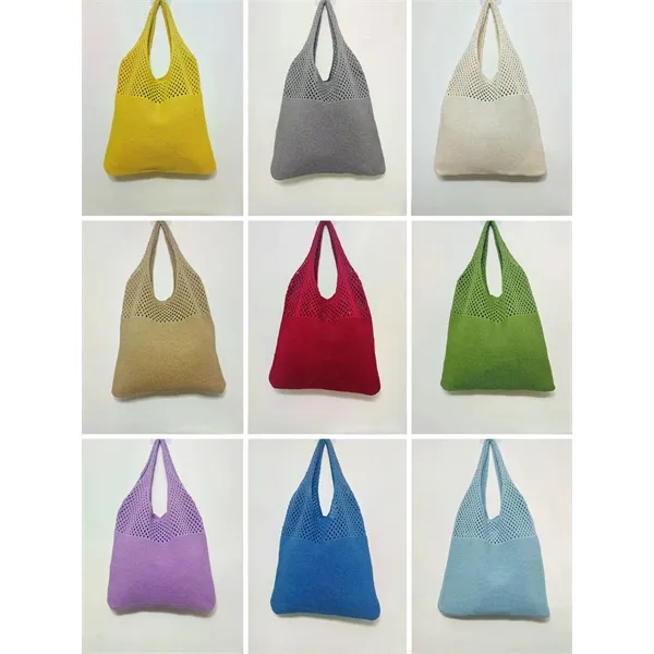 Crochet Mesh Beach Tote Bags - Crochet Mesh Beach Tote Bags - Image 2 of 2