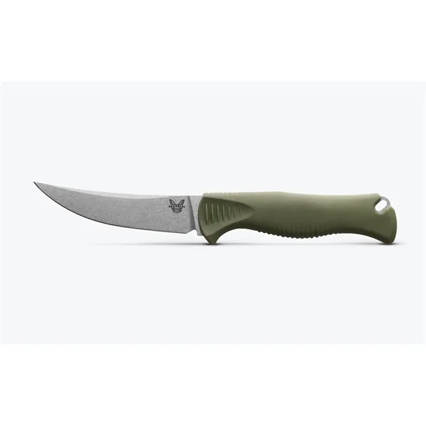 Meatcrafter® Dark Olive Santoprene® 4" Trailing Point Knife - Meatcrafter® Dark Olive Santoprene® 4" Trailing Point Knife - Image 0 of 3