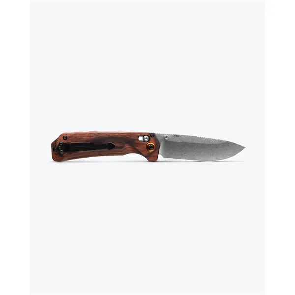 Grizzly Creek Stabilized Wood Knife with Orange Accents - Grizzly Creek Stabilized Wood Knife with Orange Accents - Image 6 of 7