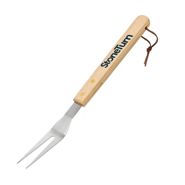 Deluxe Wood Handle BBQ  Fork - Deluxe Wood Handle BBQ  Fork - Image 0 of 3