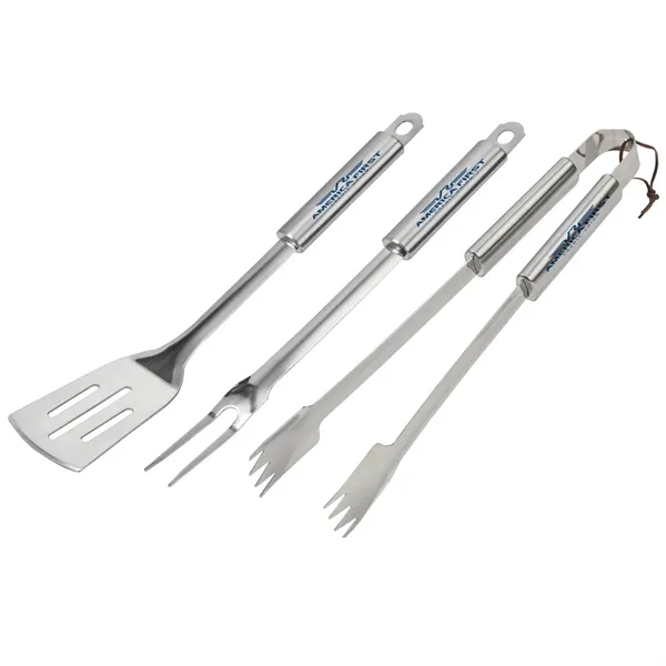 Premium Stainless Steel BBQ Set - Premium Stainless Steel BBQ Set - Image 0 of 5