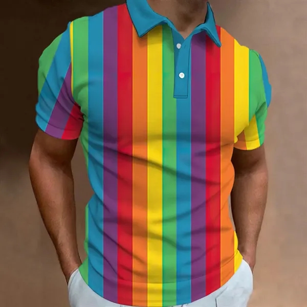 LGBT Rainbow Polo Shirts - LGBT Rainbow Polo Shirts - Image 2 of 3