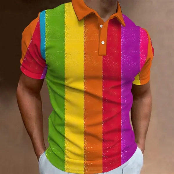 LGBT Rainbow Polo Shirts - LGBT Rainbow Polo Shirts - Image 3 of 3