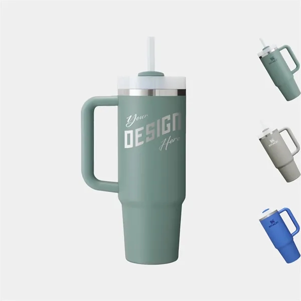 30 oz Stanley® Stainless Steel Insulated Quencher Travel Mug - 30 oz Stanley® Stainless Steel Insulated Quencher Travel Mug - Image 0 of 3