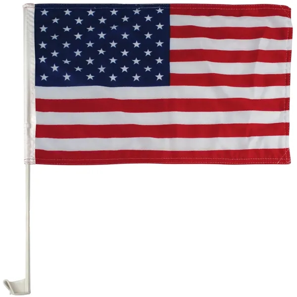 11" x 18" Economy US Car Flag - Imported - 11" x 18" Economy US Car Flag - Imported - Image 0 of 0