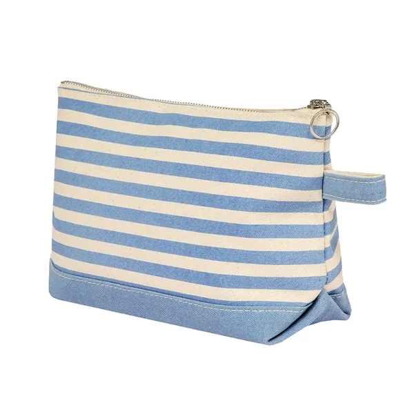 Lightweight Stripe Canvas Travel Makeup Cosmetic Pouch - Lightweight Stripe Canvas Travel Makeup Cosmetic Pouch - Image 28 of 40