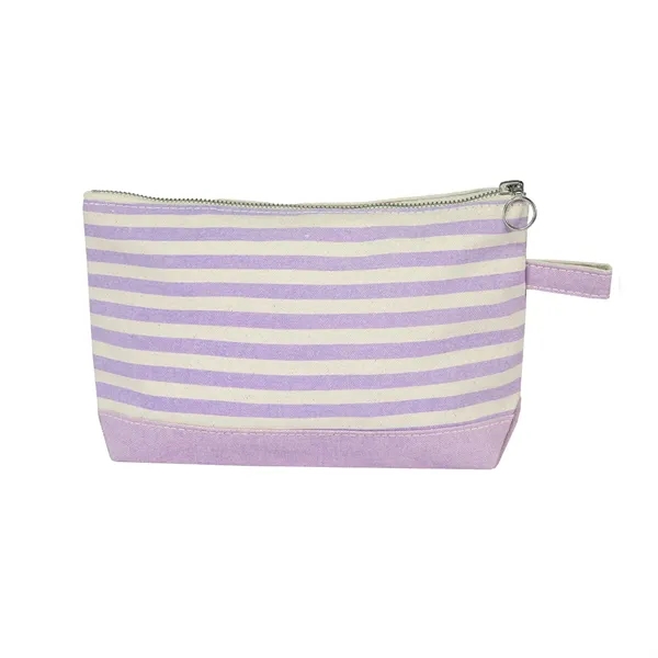 Lightweight Stripe Canvas Travel Makeup Cosmetic Pouch - Lightweight Stripe Canvas Travel Makeup Cosmetic Pouch - Image 32 of 40