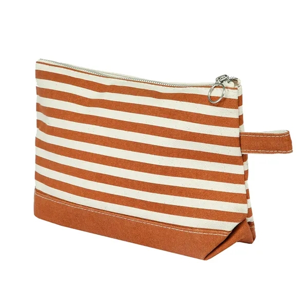 Lightweight Stripe Canvas Travel Makeup Cosmetic Pouch - Lightweight Stripe Canvas Travel Makeup Cosmetic Pouch - Image 33 of 40