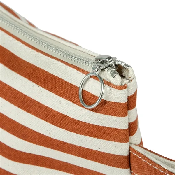 Lightweight Stripe Canvas Travel Makeup Cosmetic Pouch - Lightweight Stripe Canvas Travel Makeup Cosmetic Pouch - Image 35 of 40