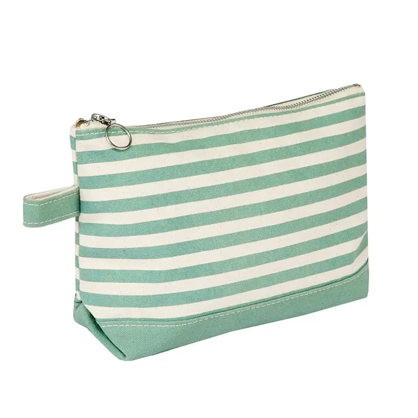 Lightweight Stripe Canvas Travel Makeup Cosmetic Pouch - Lightweight Stripe Canvas Travel Makeup Cosmetic Pouch - Image 36 of 40