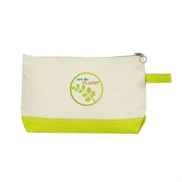 Lightweight Two-Tone Canvas Travel Makeup Bag Cosmetic Pouch - Lightweight Two-Tone Canvas Travel Makeup Bag Cosmetic Pouch - Image 36 of 46