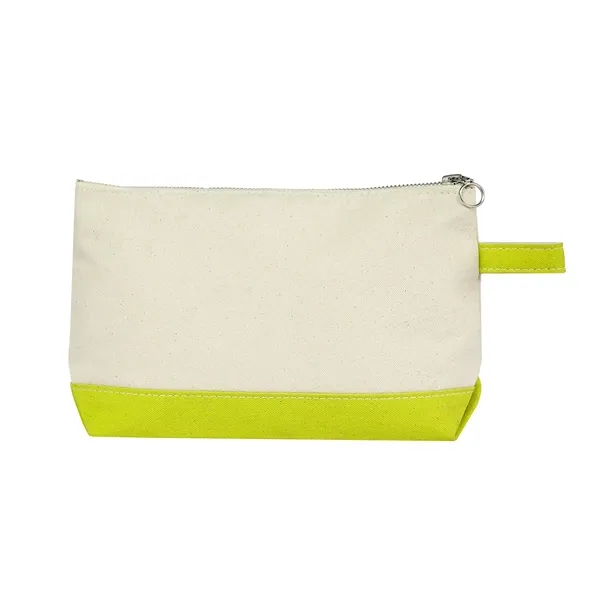 Lightweight Two-Tone Canvas Travel Makeup Bag Cosmetic Pouch - Lightweight Two-Tone Canvas Travel Makeup Bag Cosmetic Pouch - Image 37 of 46